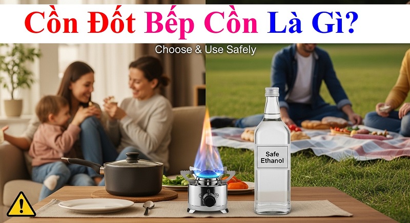 Cồn Đốt Bếp Cồn Là Gì? Cách Chọn Và Sử Dụng Hiệu Quả, An Toàn